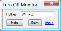 Turn Off Monitor v3 Screenshot